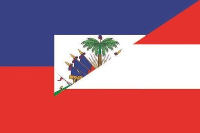 Fahne Flagge Haiti-Österreich Premiumqualität