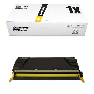 1 Eurotone Toner Yellow ersetzt Lexmark 00C5222YS für C 520 522 524 530 532 534