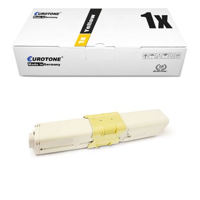 1 Eurotone Toner Yellow ersetzt OKI 44973533 für C 301 321 + MC 332 342