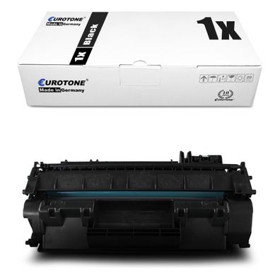 1 Eurotone Toner Schwarz ersetzt HP Q7553X 53X für LaserJet P 2011 2012 2013 2014 201