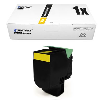 1 Eurotone Toner Yellow ersetzt Lexmark 0C540H1YG für C 540 543 544 546