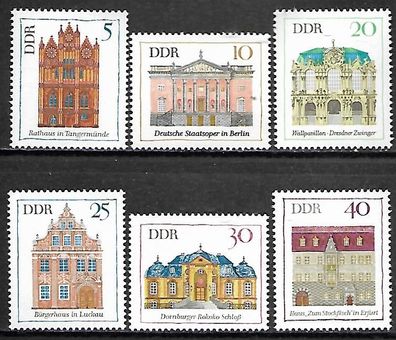 DDR postfrisch Michel-Nummer 1434-1439
