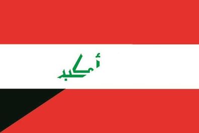 Fahne Flagge Irak-Österreich Premiumqualität