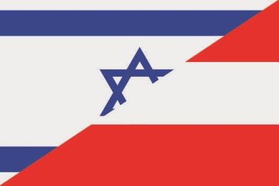 Fahne Flagge Israel-Österreich Premiumqualität