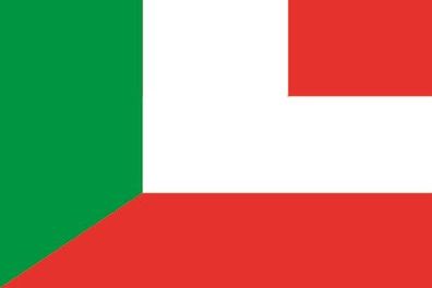 Fahne Flagge Italien-Österreich Premiumqualität