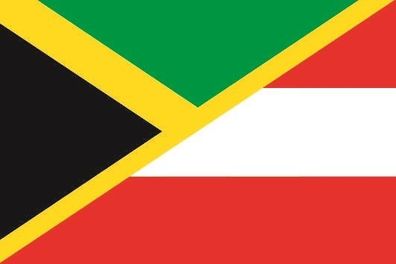 Fahne Flagge Jamaika-Österreich Premiumqualität