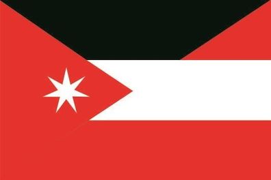 Fahne Flagge Jordanien-Österreich Premiumqualität