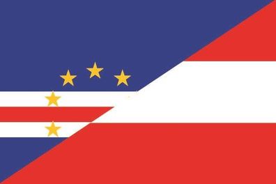 Fahne Flagge Kap Verde-Österreich Premiumqualität