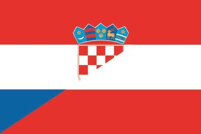 Fahne Flagge Kroatien-Österreich Premiumqualität