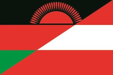 Fahne Flagge Malawi-Österreich Premiumqualität