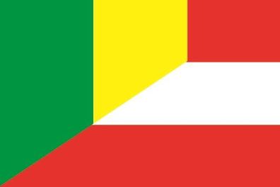 Fahne Flagge Mali-Österreich Premiumqualität