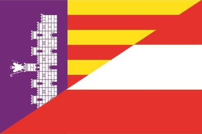 Fahne Flagge Mallorca-Österreich Premiumqualität