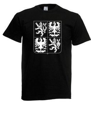 Herren T-Shirt l Tschechien Wappen l Größe bis 5XL
