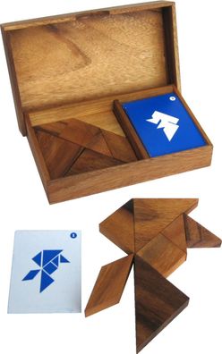 Tangram für 2 Spieler - 2. Wahl - Logikspiel aus Holz