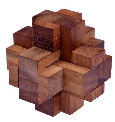 Teufelsknoten G173 - 3D Puzzle - Geduldspiel - Logikspiel aus Holz