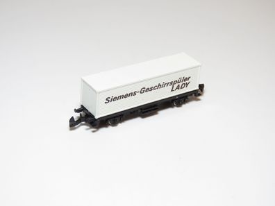 Märklin mini-club- Containerwagen Siemens Zweiherde - DB - Spur Z - 1:220 - Nr. 1008
