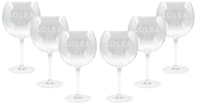 Lolea Stilglas 6er Set Lolea Sangria No1 Ballonglas 6 Gläser