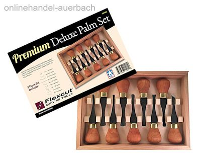 Flexcut Premium Deluxe Palm Set Schnitzeisen Schnitzmesser Schnitzwerkzeug