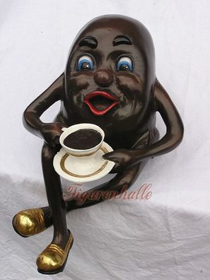 Kaffee Kaffeebohne Figur Statue Werbefigur Kaffeetasse Cafe Restaurant Statue
