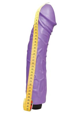 Queeny Love Giant XXL-Vibrator Lover Purple 33 cm 6-7cm im Natur-Design