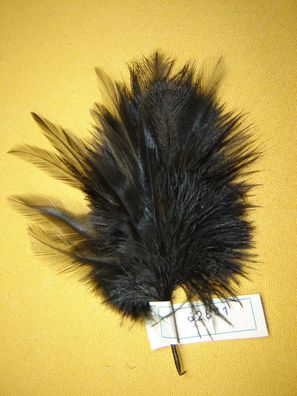 Damenhutfeder Straußfedern schwarz 13 cm modische Hutfeder Art62841 Pillbox