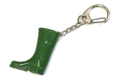 Gummistiefel Schlüsselanhänger Anhänger Miniblings Stiefel grün Regen Garten