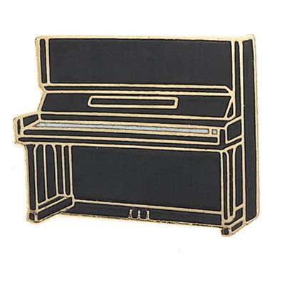 Klavier Pin Brosche Miniblings Anstecknadel Instrument Flügel Piano Schwarz MINI