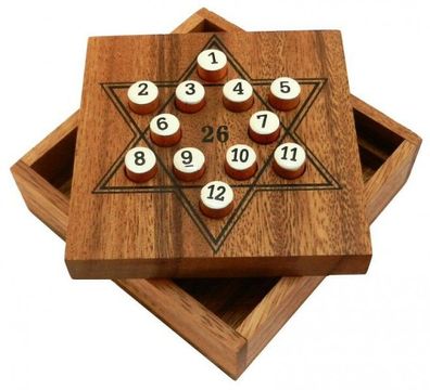 Star 26 - Rechenspiel - Zahlenspiel- Geduldspiel aus Holz