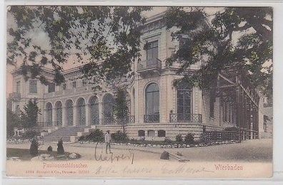 64822 Ak Wiesbaden Paulinenschlößchen 1905
