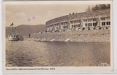 65156 Ak Gaststätte Schwammenauel am Rursee Eifel um 1940