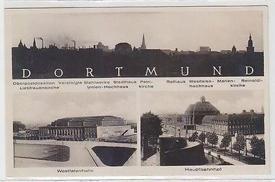 65282 Mehrbild Ak Dortmund Westfalenhalle, Hauptbahnhof usw. 1935