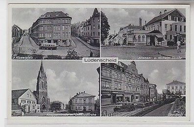 64175 Mehrbild Ak Lüdenscheid Kluserplatz, Knapperstraße, Wilhelmstrasse um 1940