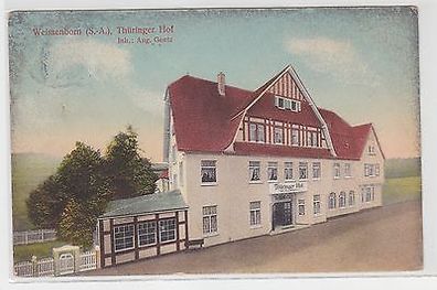 64833 Ak Weissenborn (S.-A.) Gasthof Thüringer Hof um 1910