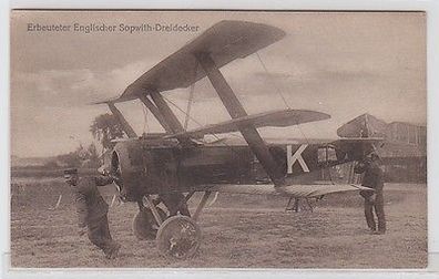65533 W. Sanke Ak erbeuteter englischer Sopwith Dreidecker im 1. Weltkrieg