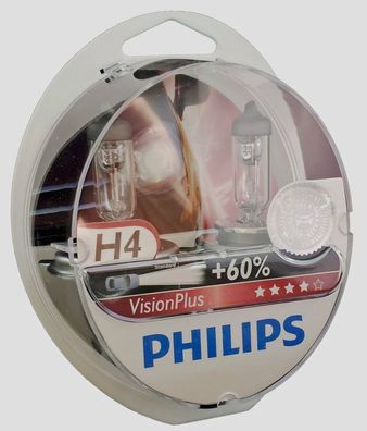 H4 Philips Vision Plus VisionPlus 2er Set 12342VPS2
