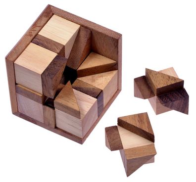 Octagon - 3D Puzzle - Denkspiel - Logikspiel im Holzrahmen