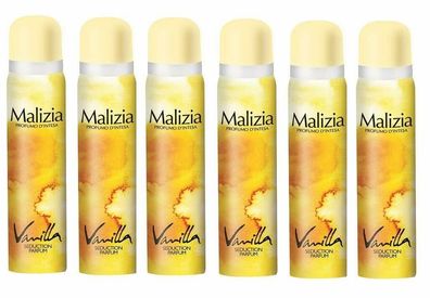Malizia Donna Profumi d´intesa Vanille DEO 6 x 100ml Seduction Parfum