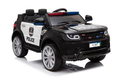 Kinderfahrzeug Elektro Auto Kinder Jeep Polizei Design 12V 2x35W 2,4Ghz USB Mp3