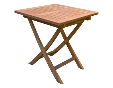 3tlg. Teak Tischgruppe Gartenmöbel Gartentisch Stuhl Garten Hochlehner Tisch