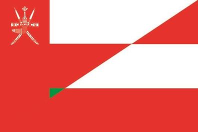 Fahne Flagge Oman-Österreich Premiumqualität