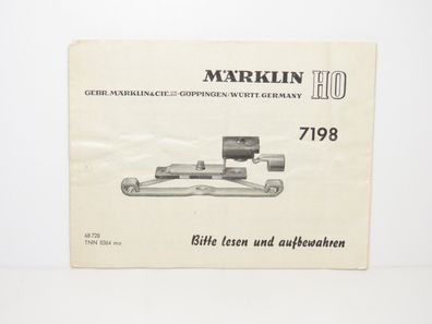 Märklin 7198 - Betriebsanleitung - 68 720 TNN 0364 ma - 78