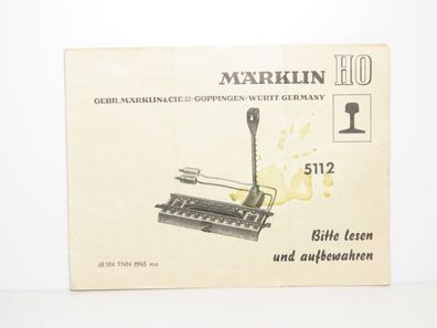 Märklin 5112 - Betriebsanleitung - 68 504 TNN 0965 ma - Nr. 75