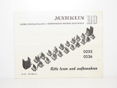 Märklin 0225 0226 - Betriebsanleitung - 68 025 ON 0864 ka - Nr. 74