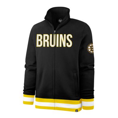 NHL Boston Bruins Jacke Legendary Track Zip Sweater Sweatjacke Full Blast S