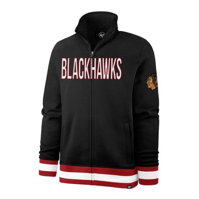 NHL Chicago Blackhawks Jacke Legendary Track Zip Sweater Sweatjacke Full Blast S