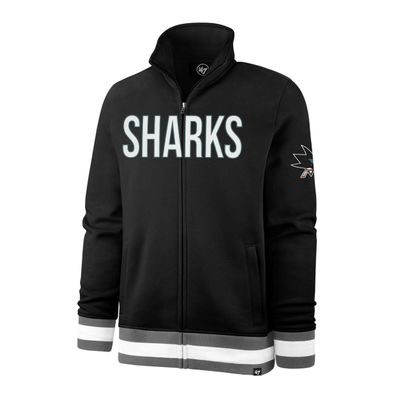 NHL San Jose Sharks Jacke Legendary Track Zip Sweater Sweatjacke Full Blast M