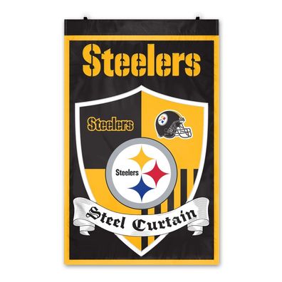NFL Pittsburgh Steelers Team Shield Banner Fahne Flagge Flag PartyAnimal 95x60cm