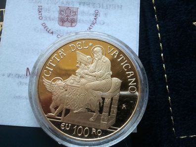 Original 100 euro Gold 2014 PP Vatikan 2014 Papst Franziskus - sofort lieferbar -