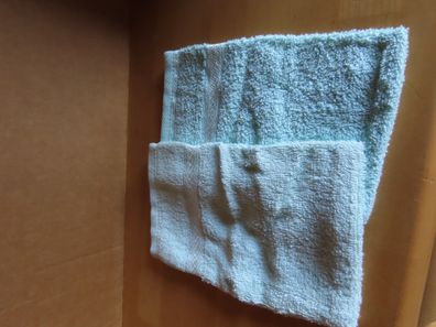 2 Waschlappen Waschhandschuh Frottee lindgrün 20 x 12 cm