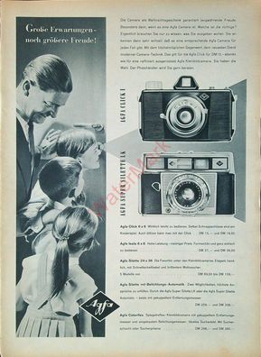 Originale alte Reklame Werbung Fotoapparat Agfa Super Silette LK + Click 1 (4)
